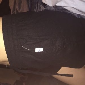 Brand new black mid rise shorts